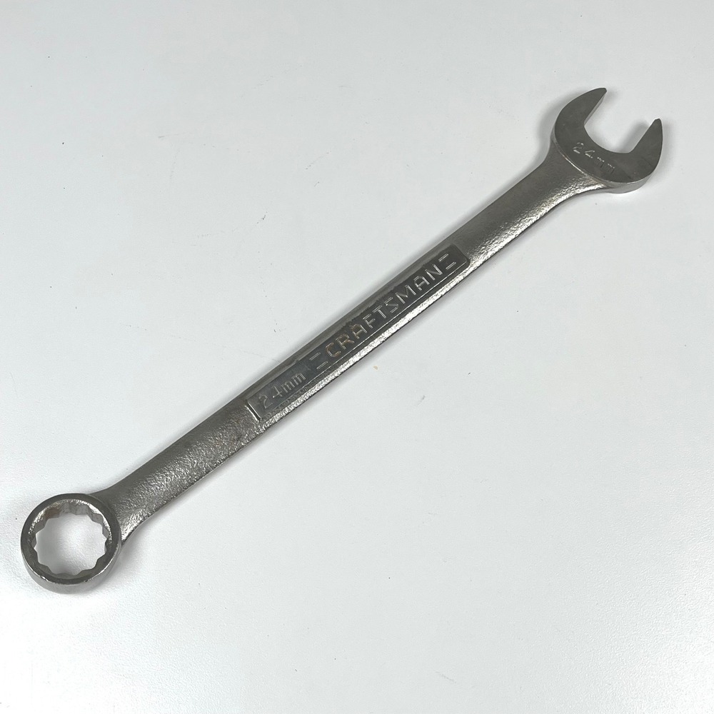 Craftsman 24mm Combination Wrench 12 Point Forged in USA -VV-42925 Raised Panel